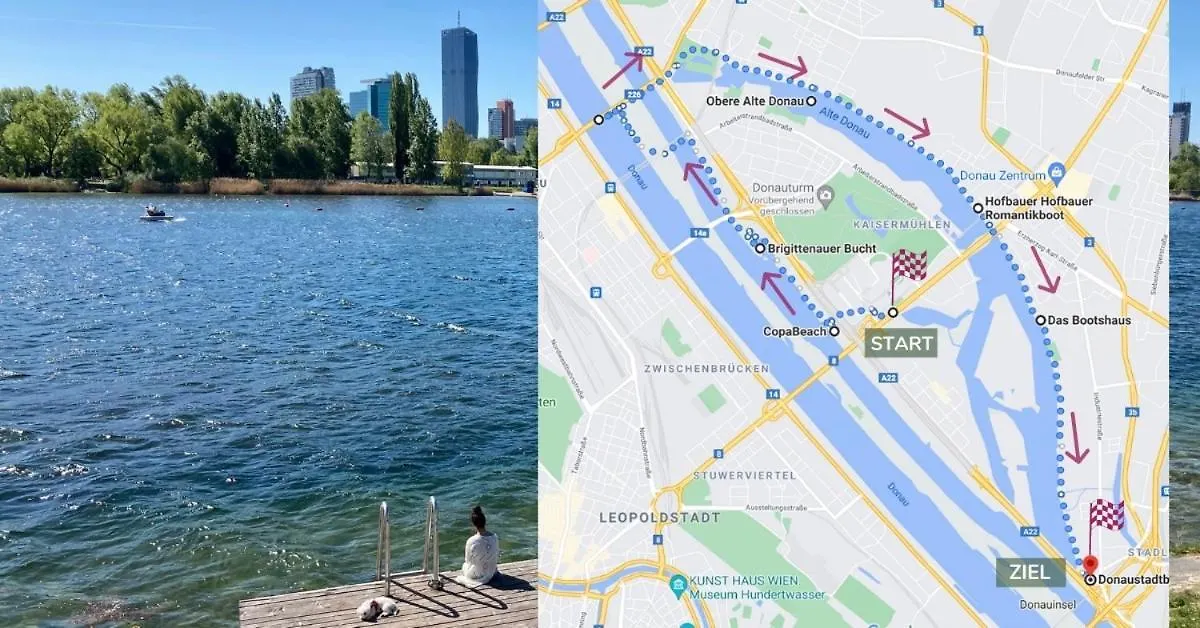 U1 Alte Donau Old Danube City Apartment 2 Viyana